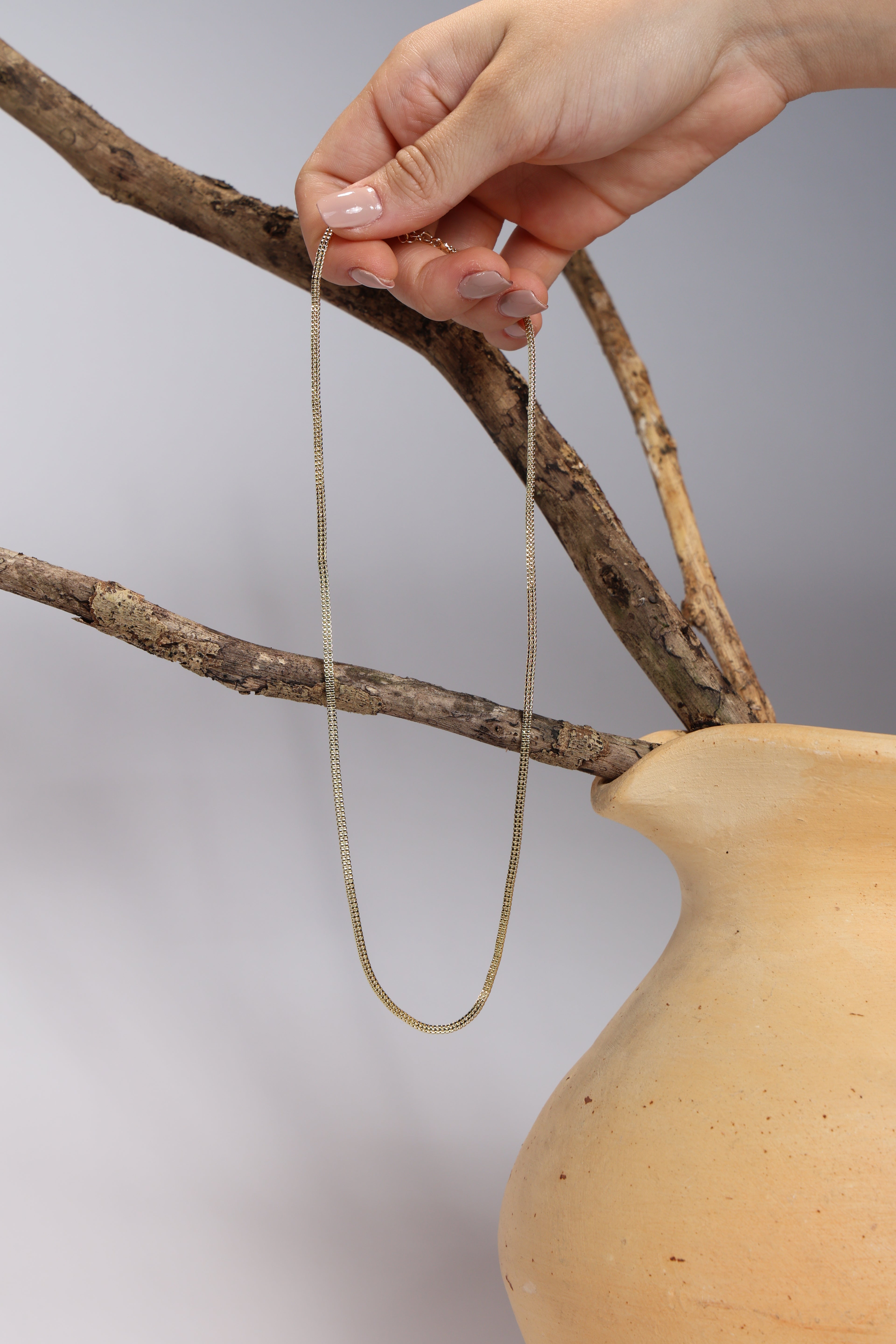 Gold Thick Curb Chain