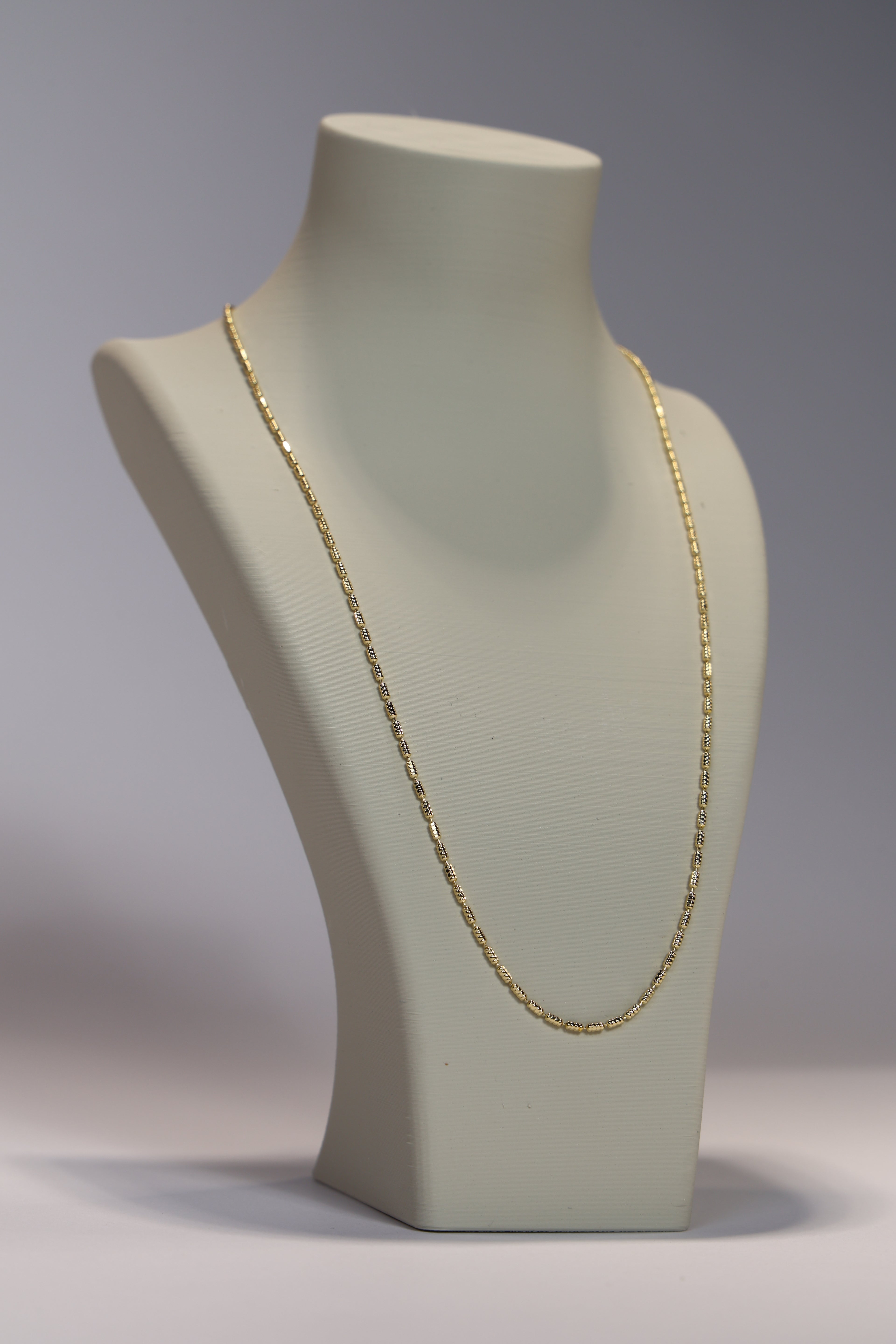 Gold Medium Beaded Chain