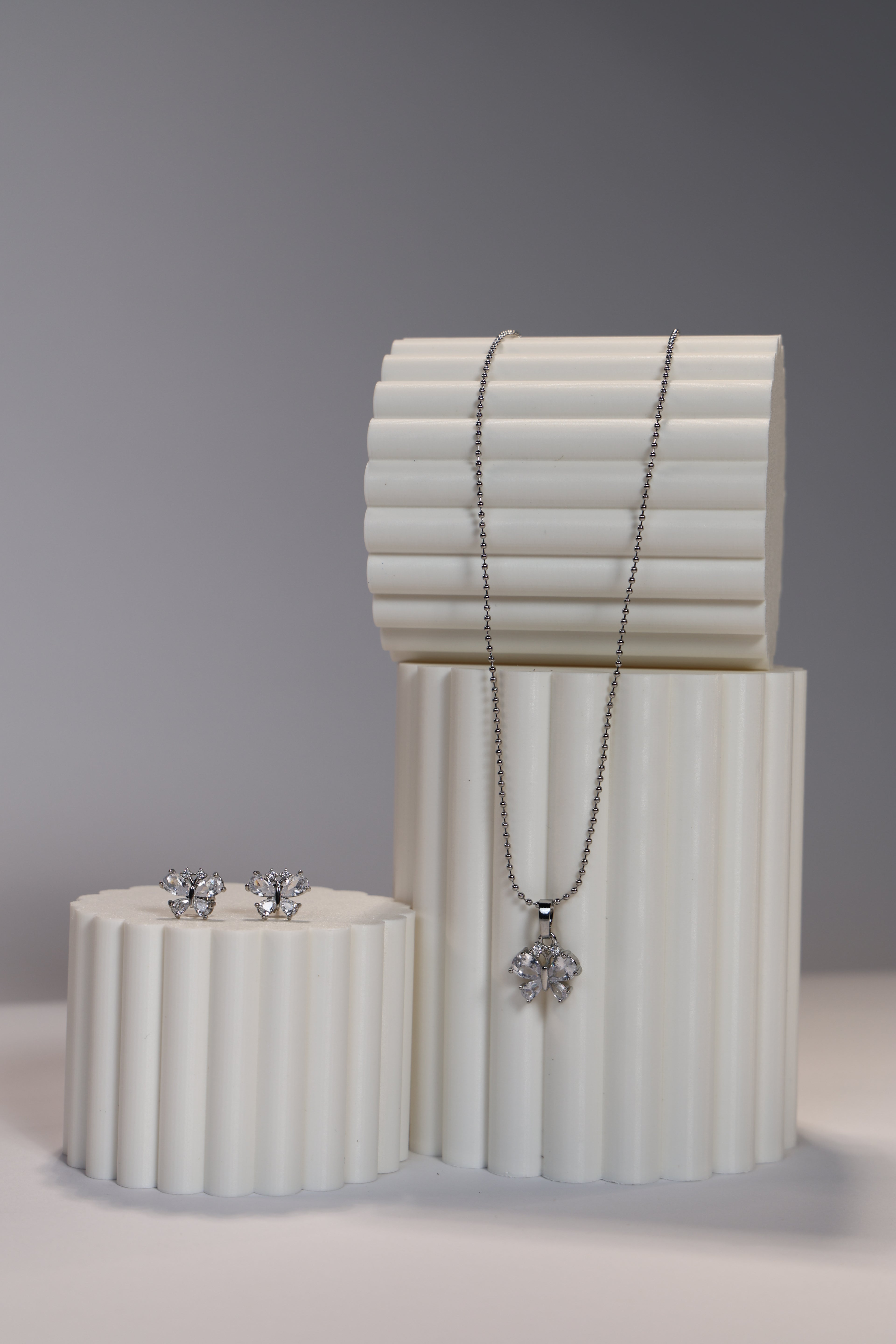 Butterfly Earring & Necklace Set