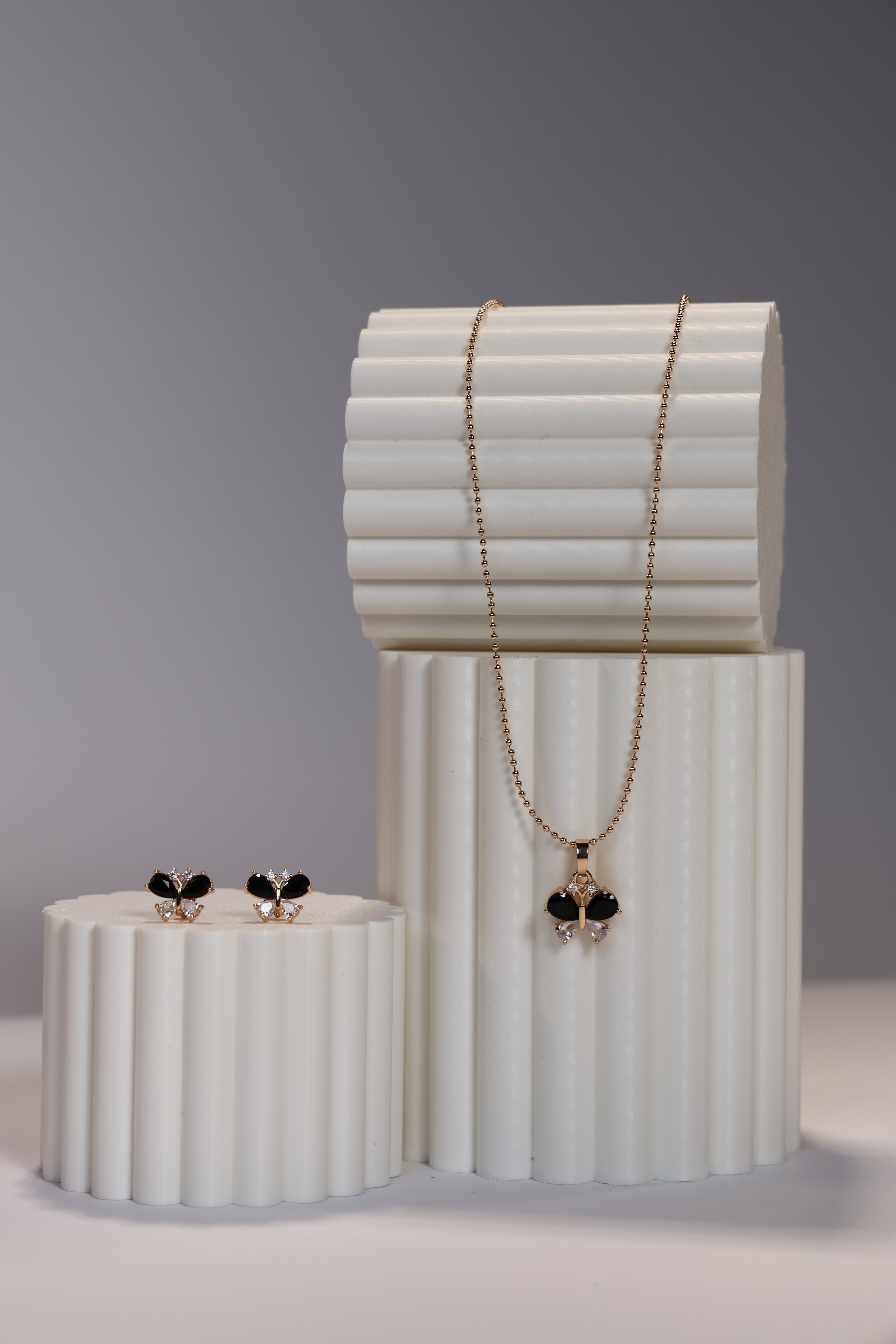 Butterfly Earring & Necklace Set