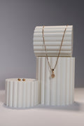 Gold Sun Earring & Necklace Set